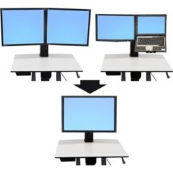 Ergotron 97-607 WorkFit-C Dual HD to Single conv kit