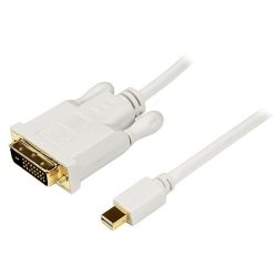 StarTech 6ft Mini DisplayPort to DVI Adapter Converter Cable - Mini DP to DVI 1920x1200 - White