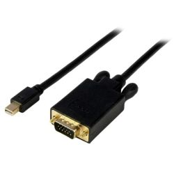 StarTech 3ft Mini DisplayPort to VGA Adapter Converter Cable - mDP to VGA 1920x1200 - Black
