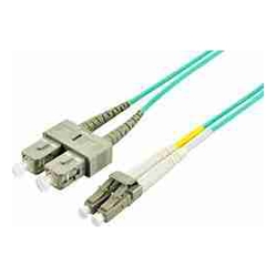 COMSOL 2MTR LC-SC MULTI-MODE DUPLEX FIBRE PATCH CABLE LSZH 50/125 OM3