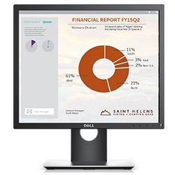 Dell P-Series 19 inch WLED Monitor - 1280x1024, 5:4, 6ms, VGA/HDMI/DisplayPort, USB, Height Adjust, 3yr Wty Computer Components