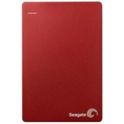 Seagate Backup Plus Slim 1TB Portable Hard Drive HDD - 2.5 inch, USB 3.0 - Red Computer Components