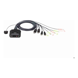 Aten 2 PORT USB 2.0 DISPLAYPORT CABLE KVM SWITCH WITH AUDIO 2YR