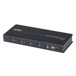 Aten 4-Port USB Boundless KM Switch (Cables Included)