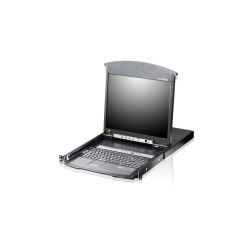 Aten Altusen 8-Port Rackmount USB-PS/2 Cat5 19 inch LCD KVM Over IP Switch with Daisy Chain