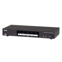 Aten 4-Port USB 3.0 4K Dual DisplayPort KVMP Switch, Support up to 4K DCI (4096x2160 @ 60 HZ), Supports MST on DP 1.2 compliant inputs