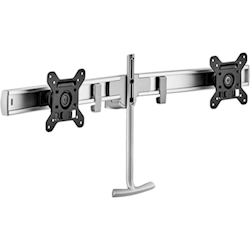 Atdec Dual Rail Crossbar - Wht - Load: 2-7kg per monitor