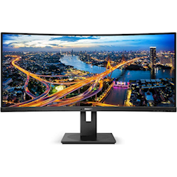 Philips 34 inch WQHD Monitor - 3440x1440, 60HZ 5MS Curved Ultra Wide Monitor UBS-C Docking HDMI/DP/USB-C Speakers PIP/PBP VESA Mount 100X100MM, 3yr Wty