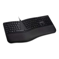 PRO FIT Ergonomic Wired Keyboard - Black