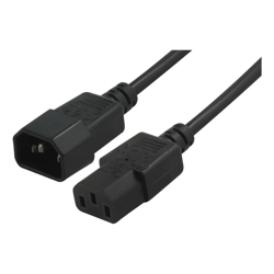BLUPEAK 50CM POWER CABLE C13 FEMALE to C14 MALE (LIFETIME WARRANTY)