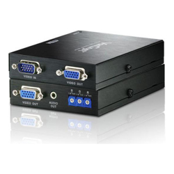 Aten Professional Video Extender VGA Via Cat5 with Audio  Deskew, Supports One local  One Remote Output, 1900x1200@60Hz 150m, 1280x1024@60hz 300m