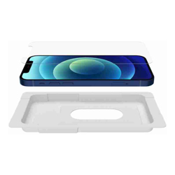 BELKIN SCREEN PROTECTOR FOR iPHONE 12 PRO MAX, Tempered GLASS, ANTI MICROBIAL, EASY TRAY,