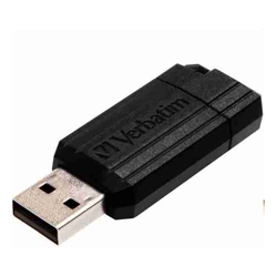 STORE N GO PINSTRIPE USB 2.0 DRIVE 64GB - Black MICROBAN