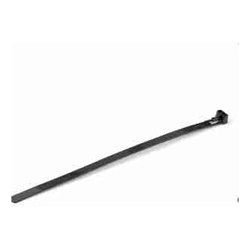 20cm(8in) Reusable Cable Ties - 7mm(1/4in) wide 50mm(1-7/8in) Bundle Dia. 22kg(50lb) Tensile Strength Releasable Nylon Ties Indoor/Outdoor 94V-2/UL Listed 100 Pack - Black (CBMZTRB8BK)