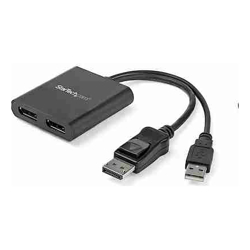 STARTECH.COM DISPLAYPort TO 2X DISPLAYPort ADAPTER, 4K, 3YR 