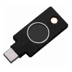 Yubico MSYK399, YubiKey C Bio Security Key, FIDO HID Device, USB-C, Black, 1 Year Warranty	
