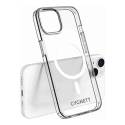 Cygnett AeroMag Apple iPhone 14 Clear Protective Case - Clear (CY4173CPAEG), Slim, Raised Edges, TPU Frame, Hard-Shell Back, Magsafe Compatible