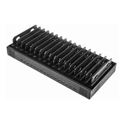 Shintaro Multi Port Charger/Dock with Adjustable Bays - Black, 16 USB-C