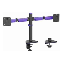 Brateck LDT89-C024 Matte Black Amethyst Articulating Gaming Dual Monitor Arm (new)