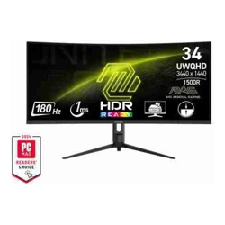 MSI MAG 342CQR E2 34&quot; UWQHD VA Curved 180Hz Monitor