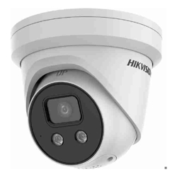 HIKVISION AcuSense Gen 2, Turret, 8MP, 4K AcuSense Strobe Light and Audible Warning Fixed Turret Network Camera