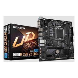Gigabyte H610M S2H V2 DDR4 Motherboard with 6+1+1 Hybrid Phases Digital VRM Design, PCIe 4.0* Design, Gen3 x4 M.2, DisplayPort / HDMI