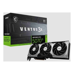 MSI nVidia GeForce RTX 5070 Ti 16G VENTUS 3X OC, Boost: 2482 MHz, CUDA 8960 Units, 16GB GDDR7, HDMI x 1