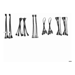 Lian-Li 12UF-EX, ARGB Device Cable Kits for Strimer/Strimer Plus/Galahad AIO/ST120, 1 Year Warranty 