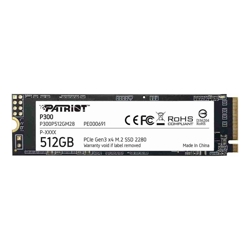 Patriot P300P512GM2, P300 512GB M.2 2280 PCIE/ up to 2100MB R &amp; 1650MB W - SMI 2263XT, 3 Years 