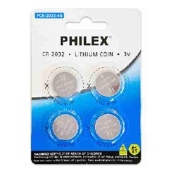 Sansai Lithium Button Coin Lithium Battery 3V - 4BP for Motherboard Danger of swallowing Keep batteries away from young children at all times