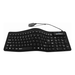 Seal Shield Seal-Flex Silicone Waterproof Keyboard, Dishwasher Safe (USB) (Black) (Gen 2) | SSF106