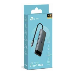 TP-Link UH7021C USB Type-C 7-in-1 Hub Powerful 100W Fast Charging, 5 Gbps SuperSpeed Data Transfer, Easy to Use with Plug  Play