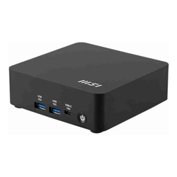 CUBI NUC AI Black Barebone Core Ultra 5 125H - Up to DDR5 - dTPM - 2M.2 - 2HDMI - 2TBT - 2LAN - Wifi6E - Card Reader - Switch Cable - 3Y