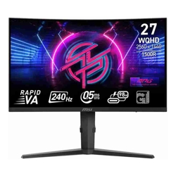MSI MPG 27in WQHD HDR400 VA 240Hz FreeSync Curved Gaming Monitor (MPG 275CQRXF)