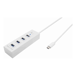 Type-C USB 3.1 4-Port Hub with Switch White