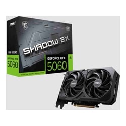 MSI nVidia GeForce RTX 5060 8G SHADOW 2X OC, PCI Express Gen 5 x16, Boost: 2527 MHz, CUDA 3840 Units, 8GB GDDR7, . HDMI x 1
