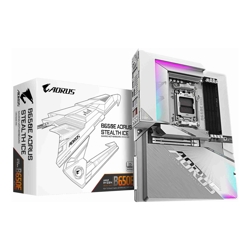 Gigabyte B650E AORUS STEALTH ICE AMD AM5 ATX Motherboard 4x DDR5~256GB,1x PCIe x16, 3x M.2, 4x SATA 6, 8x USB 3.2, 1x USB-C, 4x USB 2.0