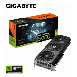 Gigabyte GeForce RTX 5060 GAMING OC 8G, 2595 MHz, CUDA 3840, 28 Gbps. GDDR7, 128 bit PCI-E 5.0, PSU 500W, DisplayPort 2.1b *3 HDMI 2.1b x1