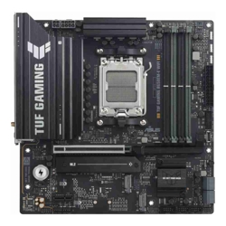 ASUS AMD B650EM TUF GAMING B650EM-E WIFI (AM5) Micro-ATX Motherboard  4x DDR5 256GB, 1x PCIe 4.0 x16 slot, 3 x M.2 slots, 4 x SATA, Wi-Fi 6