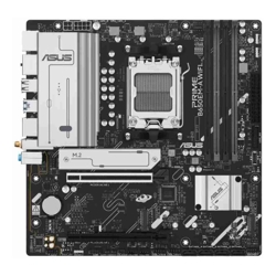 ASUS AMD B650EM PRIME B650EM-A WIFI (AM5) Micro-ATX Motherboard  4x DDR5 256GB, 1x PCIe 4.0 x16 slot, 3 x M.2 slots, 4 x SATA, Wi-Fi 6