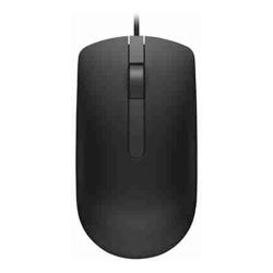 Dell 570-AASJ MS116 Optical Mouse Wired 1000dpi USB Black 1 Year Warranty