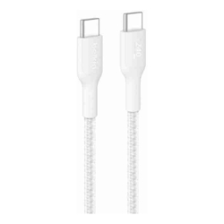 BoostCharge Pro USB-C TO USB-C 240W 2.0 Braided PCR Cable 1M White