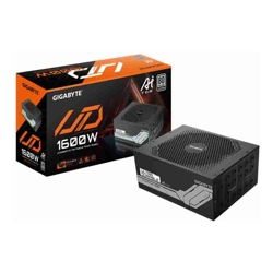 Gigabyte GP-UD1600PM PG5 AI TOP Power Supply, 1600W,  ATX12V,   80 PLUS Platinum Fan,  Type 140mm Double Ball Bearing fan  &gt;100,000 hours, 3 years