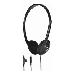 Shintaro USB-C Lightweight Headphones with Volume Control, Flexible Headband, 2m Cord, Ideal for Office and Classroom Use
