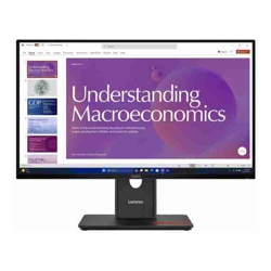 LENOVO ThinkVision T24D-40 23.8&quot;/24&quot; 120Hz FHD IPS Monitor USB-C Dock 1920x1080 Height Adjust Tilt Swivel Pivot Daisy Chain HDMI DP LAN 4xUSB Hub VESA