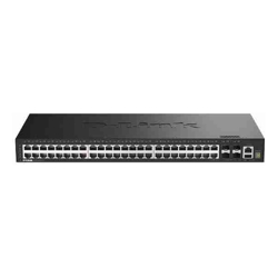 52-Port Gigabit Smart Managed Stackable Switch with 48 1000Base-T and 4 SFP+ Ports.