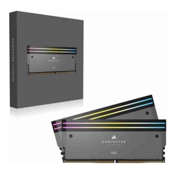 DOMINATOR TITANIUM RGB 64GB (2x32GB) DDR5 DRAM 6000MT/s CL30 AMD EXPO  Intel XMP Memory Kit - Grey