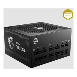 MSI MAG A650GL 650W Power Supply, 80 PLUS Gold, up to 90% Efficiency, Active PFC, OCP / OVP / OPP / OTP / SCP / UVP