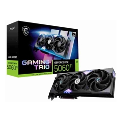 MSI nVidia GeForce RTX 5060 Ti 16G GAMING TRIO, PCI Express Gen 5x16, 28Gbps, Boost: 2572 MHz, CUDA 4608 Units, 16GB GDDR7, HDMI x 1