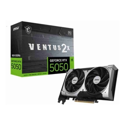 MSI nVidia GeForce RTX 5050 8G VENTUS 2X OC, Boost: 2560 MHz, CUDA 2560 Units, 8GB GDDR6, HDMI x 1 (embargo)
